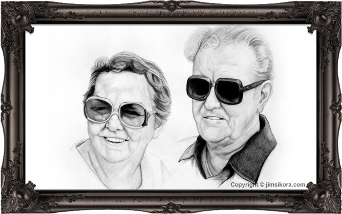 Jim Sikora Grandparents Portrait